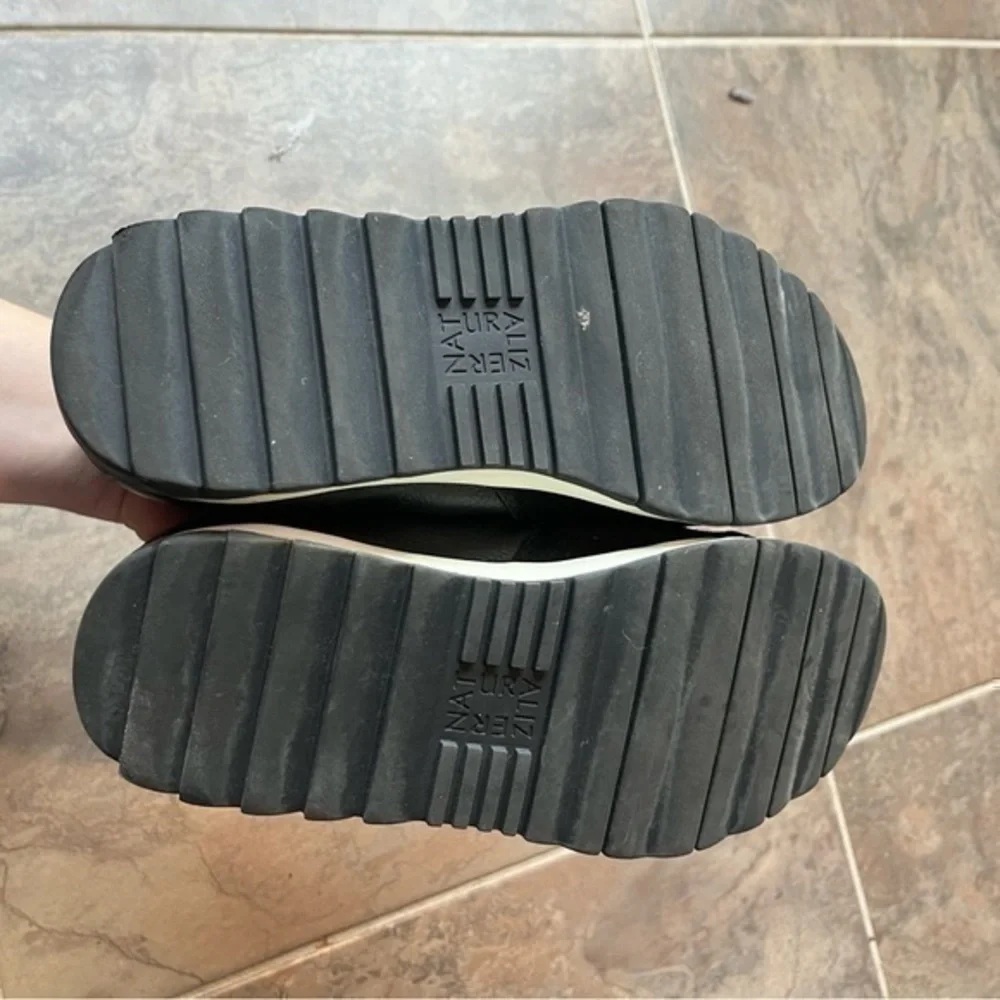 Black Naturalizer suede slip on shoes